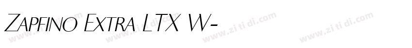 Zapfino Extra LTX W字体转换